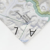 Denali (Alaska) Karten-Fleecedecke Fleecedecke (Ecke)