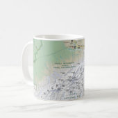 Denali (Alaska) Karten-Tasse Kaffeetasse (Vorderseite Links)