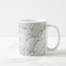 Denali (Alaska) Karten-Tasse Kaffeetasse