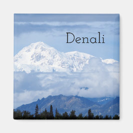 Denali Alaska Mountain Foto Magnet