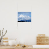 Denali Alaska Mountain Foto Poster (Küche)