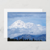 Denali Alaska Mountain Foto Postkarte (Vorne/Hinten)
