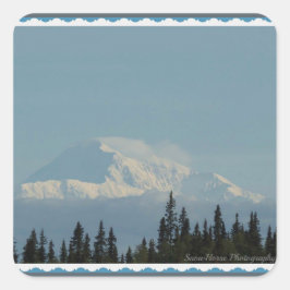 Denali ~ Alaska Quadratischer Aufkleber
