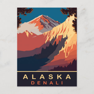Denali, Alaska, Reisen Postkarte