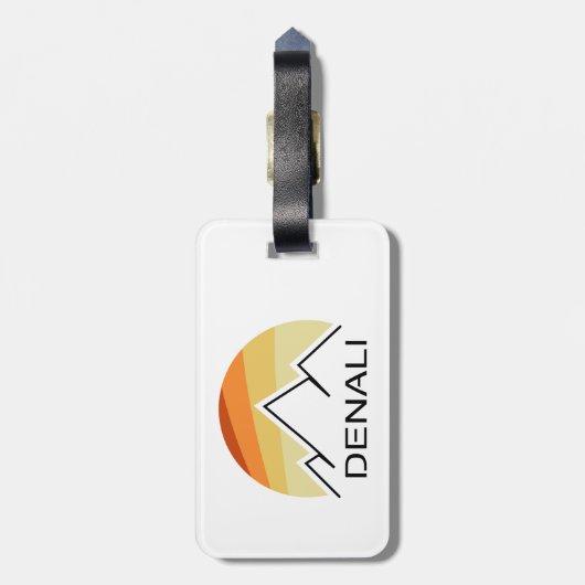 Denali Alaska Retro Gepäckanhänger (Rückseite vertikal)