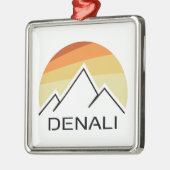 Denali Alaska Retro Ornament Aus Metall (Links)