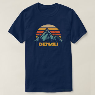 Denali Alaska Retro Türkis T-Shirt