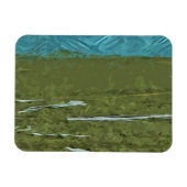 Denali Alaska Rivers Abstrakter Impressionismus Magnet (Horizontal)