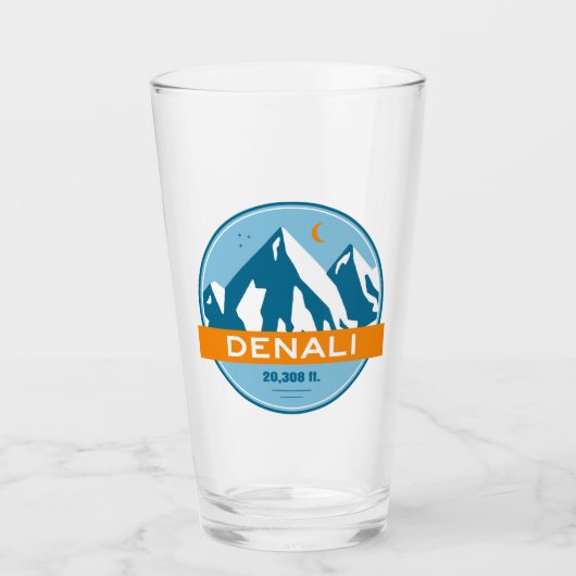 Denali Alaska Stars Moon Glas (Vorderseite)