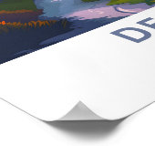 Denali Alaska Travel Print Poster (Ecke)