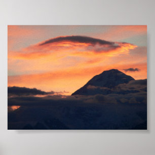 Denali at Sunset Poster