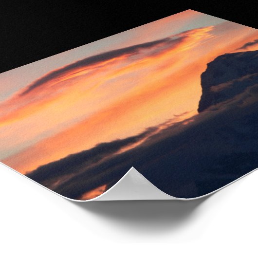 Denali bei Sunset Poster (Ecke)