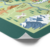 Denali Borough Map Poster (Ecke)