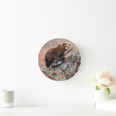 Denali Brown Bear Runde Wanduhr (Zuhause)