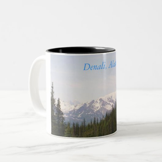 Denali, Denali, Alaska Zweifarbige Tasse (Vorderseite Links)