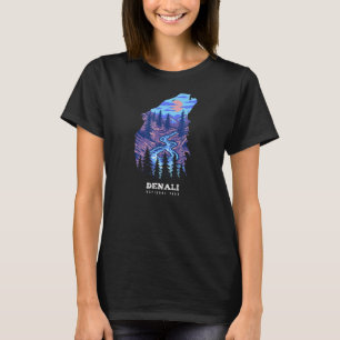 Denali Erinnerung Nationalpark Wolf Souvenir T-Shirt