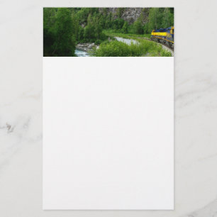Denali Express Alaska Bahn Urlaub Fotografie Briefpapier