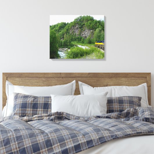 Denali Express Alaska Bahn Urlaub Fotografie Leinwanddruck (Insitu (Schlafzimmer))