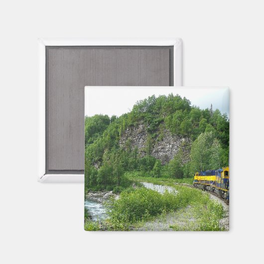 Denali Express Alaska Bahn Urlaub Fotografie Magnet (Vorderseite/Rückseite)