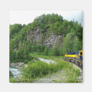 Denali Express Alaska Bahn Urlaub Fotografie Magnet