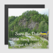 Denali Express Alaska Bahn Urlaub Fotografie Magnetkarte (Vorne/Hinten)