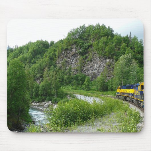 Denali Express Alaska Bahn Urlaub Fotografie Mousepad (Vorne)