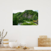 Denali Express Alaska Bahn Urlaub Fotografie Poster (Küche)