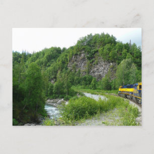 Denali Express Alaska Bahn Urlaub Fotografie Postkarte