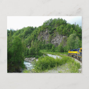 Denali Express Alaska Bahn Urlaub Fotografie Postkarte