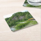 Denali Express Alaska Bahn Urlaub Fotografie Rechteckiger Pappuntersetzer (angewinkelt)