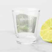 Denali Express Alaska Bahn Urlaub Fotografie Schnapsglas (Rückseite)