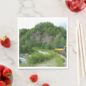 Denali Express Alaska Bahn Urlaub Fotografie Serviette (Beispiel)