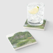 Denali Express Alaska Bahn Urlaub Fotografie Steinuntersetzer (Seitenansicht)