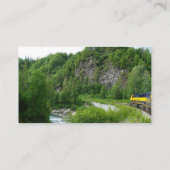 Denali Express Alaska Bahn Urlaub Fotografie Visitenkarte (Rückseite)