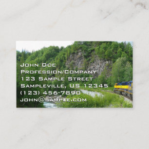 Denali Express Alaska Zug Urlaubsfotografie Visitenkarte