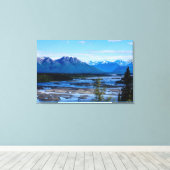 Denali-Gebirgskette Leinwanddruck (Insitu (Holzboden))