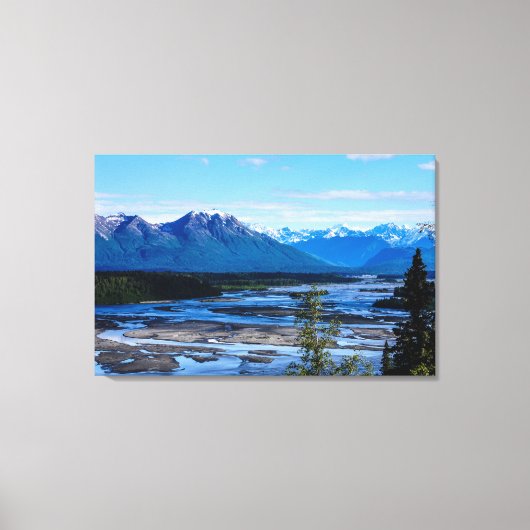 Denali-Gebirgskette Leinwanddruck (Vorderseite)