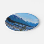 Denali-Gebirgskette Pappteller (Schrägansicht)