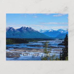 Denali-Gebirgskette Postkarte