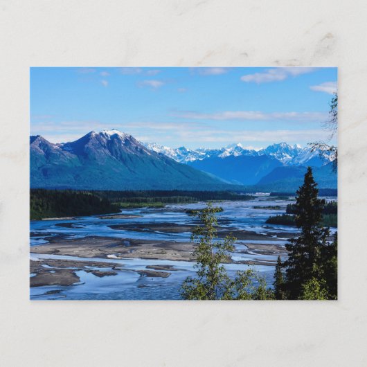 Denali-Gebirgskette Postkarte (Vorderseite)