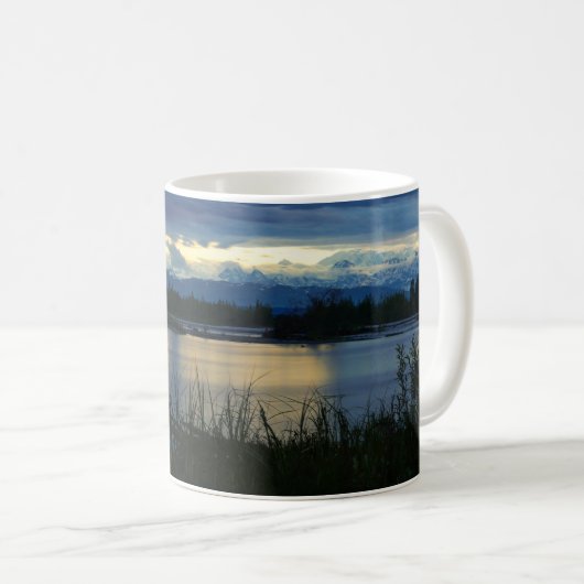 Denali Midnight Sunset Coffee Tasse (VorderseiteRechts)