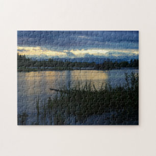 Denali Mitternachtssonnenuntergang Puzzle