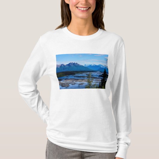 Denali Mountain Range Long Sleeve T-Shirt (Vorderseite)