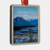 Denali Mountain Range Ornament Souvenir Aus Metall (Rechts)