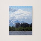 Denali, Mt McKinley, aus Fluss, Alaska, USA 1 Puzzle (Vertikal)