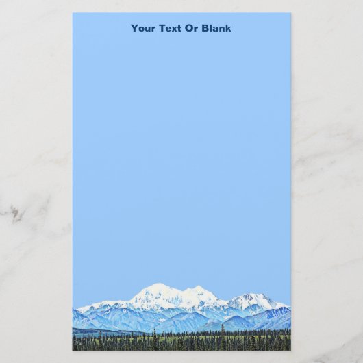 Denali (Mt. McKinley) Briefpapier (Vorderseite)