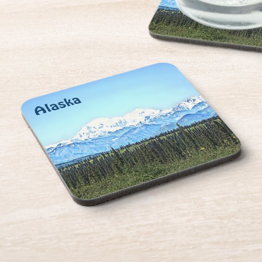 Denali (Mt. McKinley) Getränkeuntersetzer (Linke Seite)