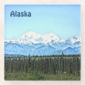 Denali (Mt. McKinley) Glasuntersetzer (Vorderseite)