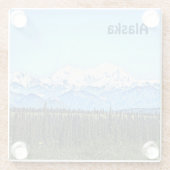 Denali (Mt. McKinley) Glasuntersetzer (Rückseite)
