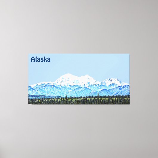 Denali (Mt. McKinley) Leinwanddruck (Vorderseite)